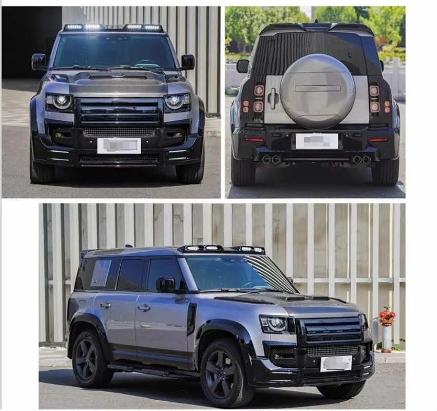 For  Defender 2020- Base Upgrade to Lumma Version Body Kit Front and Rear Bumper Completely Body Kit